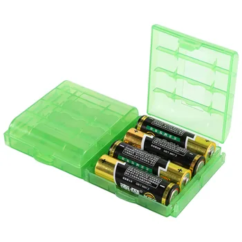 10pcs Par AA/AAA Akumulatoru Lietu Uzglabāšanas Kaste Cietās Plastmasas Lieta Turētājs Bateriju Turētājā 5 Krāsas