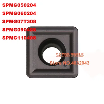 10pcs SPMG050204/SPMG060204/SPMG07T308/SPMG090408/SPMG110408 U urbt karbīda ieliktņiem urbšanas kuteris augstas kvalitātes