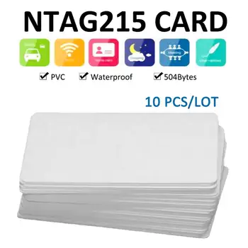 10pcs Waterpoof NTAG215 NFC Kartes Frāzi TagMo Forumā Type2 NFC etiķešu Ntag 215 Čipu 504 Lasīt baits Rakstīt