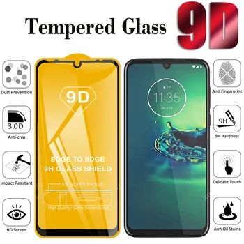 10pcs/daudz 9D Pilnībā Segtu Rūdīta Stikla Motorola Moto G8 G7 G6 plus Motorola G6 G7 G8 Spēlēt G8 Strāvas Aizsardzības Plēves, Stikls