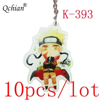 10pcs/daudz Akrila Mugursoma Dekoratīvu Piekariņu Anime Naruto Multenes Auto Keychain Reģistrēts Bezmaksas Piegāde