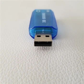 10pcs/daudz USB 2.0 3D 5.1 AUDIO SKAŅAS KARTES ADAPTERIS 3,5 mm mikrofona Virtuālo 5.1 CH skaņu celiņu