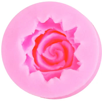10pcs/komplekts Mini Rozes Formas kūka pelējuma silikona veidnes kūka dizains ziedu formas silikona pomādes kūka DIY instrumenti pelējuma M087