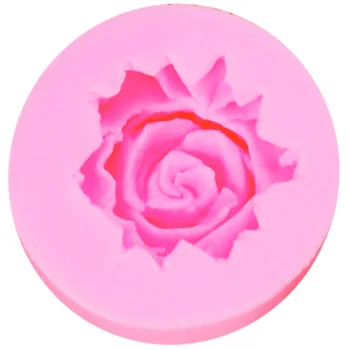 10pcs/komplekts Mini Rozes Formas kūka pelējuma silikona veidnes kūka dizains ziedu formas silikona pomādes kūka DIY instrumenti pelējuma M087