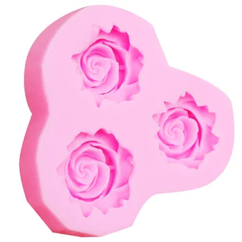 10pcs/set 3 Caurumu Rozes ir Darinātas 3D Ziedu Veidnes DIY Amatniecības Pelējuma Cepšanas Rīki, Konditorejas izstrādājumi Dekoratīvie Virtuves Piederumi m094