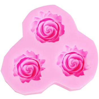 10pcs/set 3 Caurumu Rozes ir Darinātas 3D Ziedu Veidnes DIY Amatniecības Pelējuma Cepšanas Rīki, Konditorejas izstrādājumi Dekoratīvie Virtuves Piederumi m094