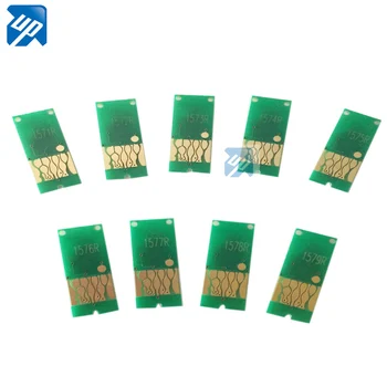 10sets (9pcs/komplekts) EPSON R3000 uzpildāmas tintes kasetne CISS NVS auto reset chip 157 1571 1572 1573 LOKA chip