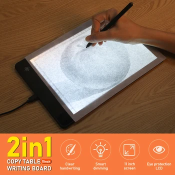 11 Collas Kopēt Valdes LCD Krāsošana Rakstīšanas, Zīmēšanas Valdes Art Grafikas Pad 2 in 1 LED Izsekošanas Gaismas Pad Art Grafikas Tabletes
