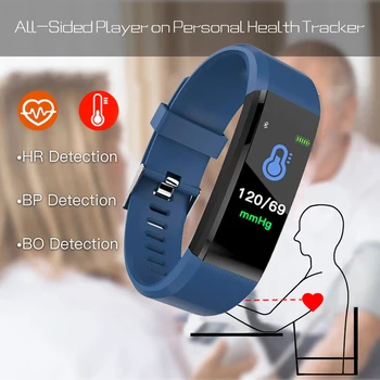 115Plus Veselības Sirdsdarbības Ātrums, asinsspiediens Smart Joslā Aproce Fitnesa Tracker Smartband Aproce Smart Smart Skatīties