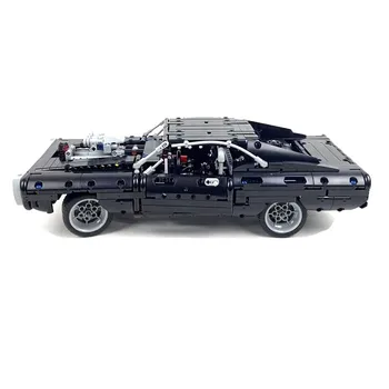 1168pcs Dodge Charger Sacīkšu Celtniecības Bloki Izglītojošas Rotaļlietas Bērniem Karstā Pārdošanas Sporta Auto Celtniecības Bloki Bērniem Rotaļlietas
