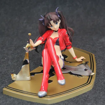 12-16cm Fate Stay Night Tohsaka Rin SACĪKŠU Ver Rīcības Attēls Matou Sakura Saber PVC Rotaļlietu Kolekcijas Lelle Modelis Darbvirsmas Apdare