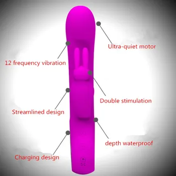 12 Ātrumu Vibrācijas G-spot Vibrācijas Trušu Vibrators, Seksa Rotaļlieta Sievietēm Dildo, Vibratori, Eksotiski Klitora Clit Kairinājumu Stimulators