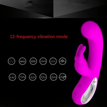 12 Ātrumu Vibrācijas G-spot Vibrācijas Trušu Vibrators, Seksa Rotaļlieta Sievietēm Dildo, Vibratori, Eksotiski Klitora Clit Kairinājumu Stimulators