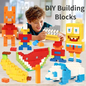 1200 Gab., Celtniecības Bloki, Rotaļlietas Krāsains DIY Radošo Ķieģeļi Modelis Konstruktors Saderīgu Zīmoli Izglītojošas Rotaļlietas Bērniem