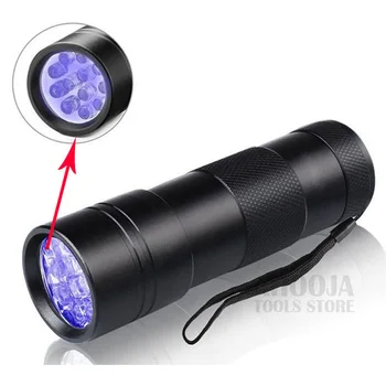 12LED UV Konservēšanas Gaismas Lampa Remonts Purpura Gaismas Lukturīti Ultravioletās Lampas Naudas Detektors Atklāšanu, Lāpu Gaismu Tālruņa iPhone