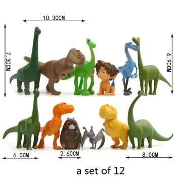 12Pcs/Komplekts DIY Kūka Dekori Cilindrs Džungļu Dinozauru Dekorēšanas Rotājumi Kūku Cepšanas Apdarei Dzimšanas dienas svinības Piegādēm Dāvanas