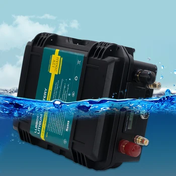 12V 200AH litija baterija ūdensizturīgs 12V litija baterija ar 20A lādētāju laivu motoru, inverter,RV,utt.