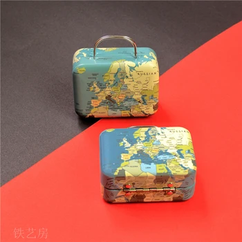 12pc/daudz Eiropas retro stila soma radošo uzglabāšanas skārda konfekšu kastes / monētu Dzelzs dāvanu kastē/monētu metāla kastes