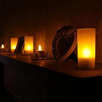 12pcs LED Tējas Gaismas Sveces Reāli Akumulators-jaudīgā Flameless romantiska bezmaksas piegāde vairumtirdzniecības Elektronisko sveču gaismas F10