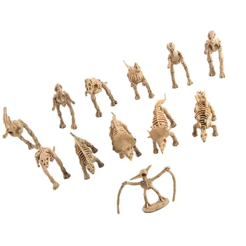 12pcs Mākslīgā Wild Life Dinozauru Skeletu Rotaļlietu Komplekts Plastmasas Spēlēt Rotaļlietas Modeļa Komplekts Bērnu Svētku Dāvanu