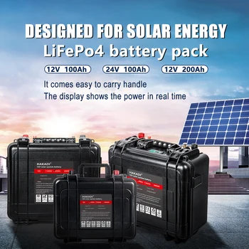 12v100ah, 12v200ah, 24v100ah Lifepo4 dziļi cikla baterijas ，pakotni RV/kuģa/saules panelis, iebūvēts bms valdes, āra ūdensizturīgs
