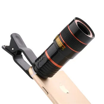 12x Optiskās Tālummaiņas Kameru, Teleskopu Objektīvs Ar Klipu iPhone/Tālruņa Universālo objektīvu DSLR Universal Produkta Mobilais Tālrunis