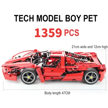 1359PCS Tehnika Sacīkšu Automašīnu Komplekti Modeli, Celtniecības Bloki Tehnika Sērijas Modelis Ķieģeļu Bērnu Rotaļlietu Dzimšanas dienas Dāvana