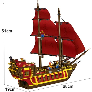 1436 Gab., Ķieģeļu Karību Jūras Pirātu Kuģiem, Kas Melnā Pērle Kuģa Modelis Celtniecības Bloki Zēns Ziemassvētki, Dzimšanas Diena Dāvanas, Bērnu Rotaļlietas