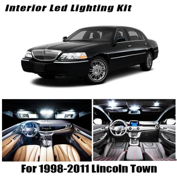 14x Canbus Bez Kļūdām, LED salona Apgaismojuma Komplekts, Iepakojumā 1998-2011 Lincoln Town Car Aksesuāri Kartes Dome TrunkLicense Gaismas