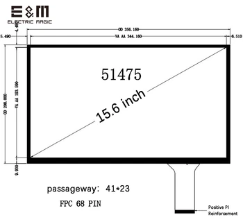 15.6 Collu 1920*1080 UHD Capacitive Touch LCD Ekrāns DIY Komplektu Monitors ar Disku Valdes HDMI 5V USB Displeja Modulis Aveņu Pi
