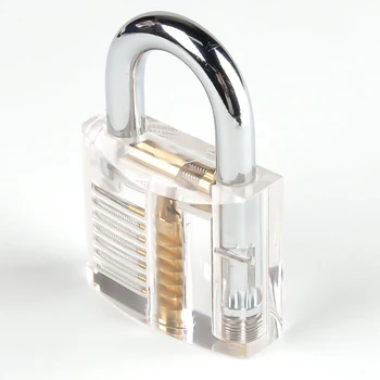 15PCS Prakses Lock Pick Iestatīt Caurspīdīgu Redzams Vara piekaramo atslēgu, Atslēdznieks Piegādes Mācību Prasmju Rokas Instrumenti, Aparatūra