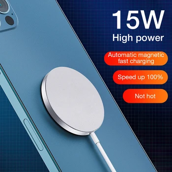 15W Magnētisko Bezvadu Ātri Lādētājs iPhone 12 Pro Max 12 Magnēts Galda Bezvadu Chargert Samsung Xiaomi Huawei