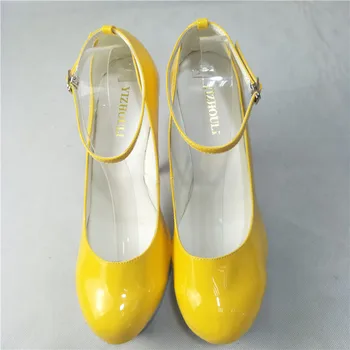 15cm cm augsta papēža kurpes, dzeltenās sexy modelis skrejceļa kurpes, augstpapēžu kārdinājumam kluba Deju Kurpes