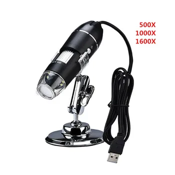 1600X /1000X/500 X Mega Pikseļi 8 LED Digitālā USB 2.0 Mikroskopu Microscopio Lupa Elektronisko Stereo USB Endoskopu Kamera