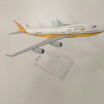 16CM Karaliskais Brunejas B747 Lidmašīna, Modeļa Lidmašīnas Modeļa Boeing 747 Lidmašīnas Gaisa kuģa Modeļa Rotaļlietu 1:400 Lējumiem Metāla Lidmašīnas rotaļlietas