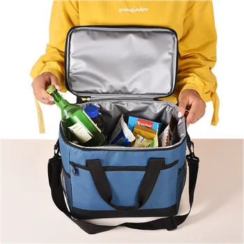 16L izolācijas maisu Oxford audums aukstā ledus soma ūdensizturīgs skolēnu pusdienu kārbas iepakojumā piknika pusdienas, izolācijas saglabāšana
