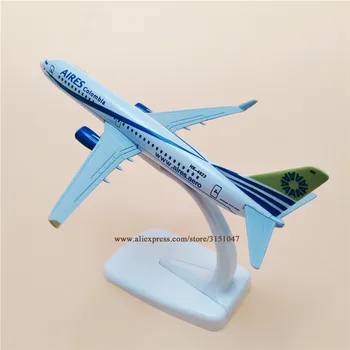 16cm Gaisa Kolumbija AIRES Boeing 737 B737 Airlines Lidmašīna, Modeļa Lidmašīnu Modeļa Sakausējuma Metāla Gaisa kuģa Lējumiem Rotaļlietas Bērniem Dāvanu