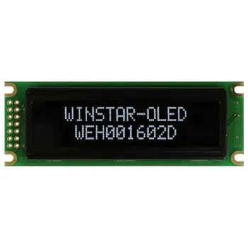 16x2 COB OLED simbolu Displejs 3.3-5V SPI sērijas paralēlā porta draivera WS0010 Skandināvijas Eiropas Slāvu krievu fontu