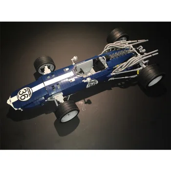 1758PCS XB-03022 Tehnika Patiesu Zilās Formulas F1 Sacīkšu F40 Auto Uzstādīt, Celtniecības Bloki, Ķieģeļi Modelis Smieklīgi Rotaļlietas