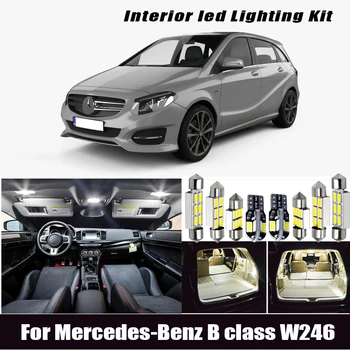 17pcs LED numura zīme spuldzes salona apgaismojuma Komplekts Mercedes Par Mercedes-Benz B klases W246 B160 B180 B200 B220 B250 B260 2012+