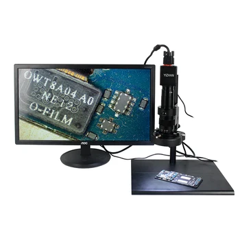 180X 130X C Mount Objektīvs VGA 2MP Rūpniecības Ciparu Video Mikroskopa Kameras LED indikators Lielu workbench Statīva Turētājs PCB Remonts