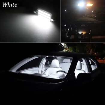18Pcs Balts Canbus led Auto interjera apgaismojums Komplekts 2002-2016 VW Phaeton led interjera Kartes Dome Bagāžnieka Cimdiem gaismas