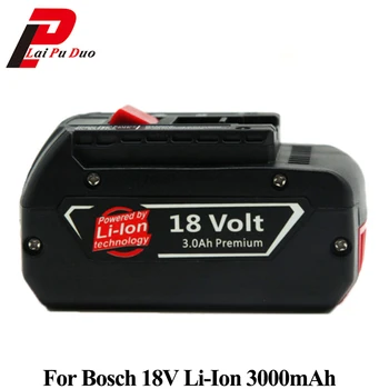 18V 3.0 Ah Li-ion akumulatora Nomaiņa Bosch GSR18-Li,BAT609,BAT618,2607336236,BAT609G,BAT618G,17618,37618,DGSH181,JSH180