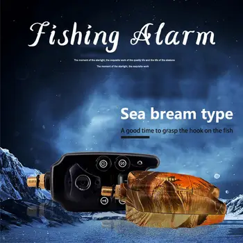 1GB 2 LED Regulējams Signāla Skaļumu Jutība Skaņas Signāla Zvejas Bite Alarm Ūdens Izturīgs Zvejas Signalizācijas makšķeri Svingeri