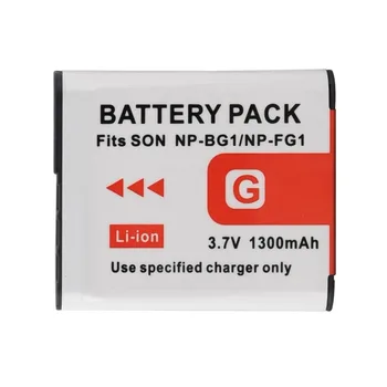 1GB 3.7 V, 1300mAh NP-BG1 NP-FG1 Nomaiņa Digitālās Fotokameras Akumulatoru Sony DSC-H3 DSC-W55 NP-BG1 NP-FG1 Akumulators Li-ion Batteria