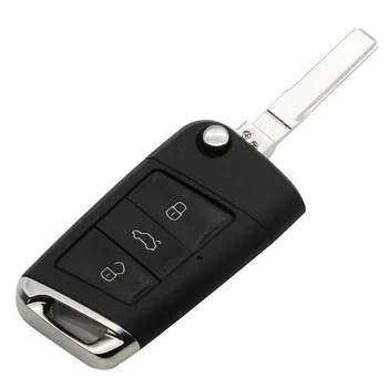 (1GB )Auto Flip g Tālvadības Atslēgu 434MHz ar ID48 Mikroshēmu V-W Skoda Octavia A7 MQB Golf VII Golf7 Golf MK7 2017 Nav Gudri
