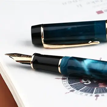 1PC Moonman M600S Šaha Fountain Pen Vācija 0.5 mm Schmidt Fexibl Nib Pildspalvu Dāvanu naudas Sodu Rakstot Office Modes Lielisku I2P5