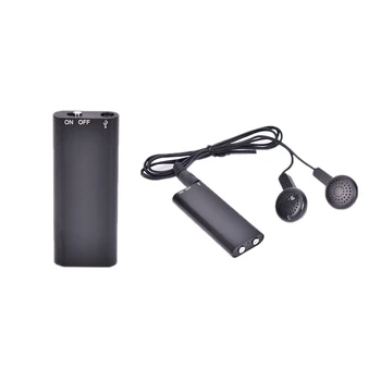 1PC Portatīvie Mini Audio Ierakstītājs Balss Aktivizēta Klausīšanās Ierīces 96 Stundas 8GB
