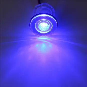 1PC Zila/Balta Auto LED Lampas ar Laivu Jūras Kuģa RV Ūdensizturīgs 12V LED Pieklājīgi Gaismas Lampas Laivas Kravas automašīnas Kravas automašīnu