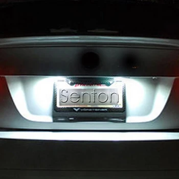 1Pair Auto LED skaits numura zīme Gaisma 12V White SMD canbus lampas spuldzes Ford Focus 2 mk2 C-Max piederumus, 2004. - 2010. gadam
